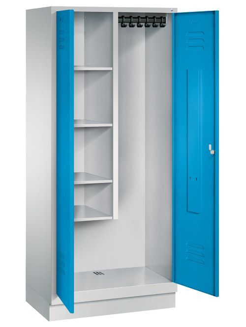 Bedrunka+Hirth Raumpflege Geräteschrank mit Sockel 610 x 500 x 1800 mm Produktbild Bedrunka+Hirth Raumpflege Geräteschrank mit Sockel 610 x 500 x 1800 mm