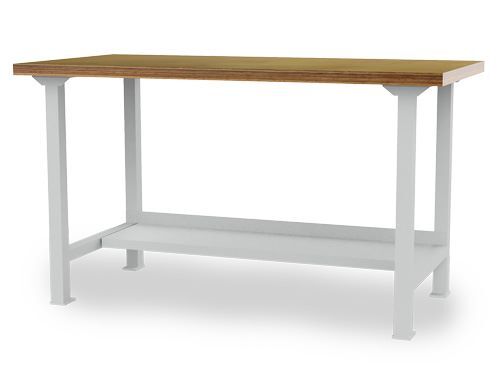 Bedrunka+Hirth Reihenwerkbank 2000 x 750 x 859 mm mit Ablageboden RAL 7035 Produktbild Bedrunka+Hirth Reihenwerkbank 2000 x 750 x 859 mm mit Ablageboden RAL 7035