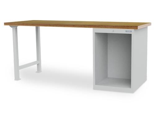 Bedrunka+Hirth Reihenwerkbank mit offenem Block und Arbeitsplatte 2000 x 750 x 859 mm Produktbild Bedrunka+Hirth Reihenwerkbank mit offenem Block und Arbeitsplatte 2000 x 750 x 859 mm