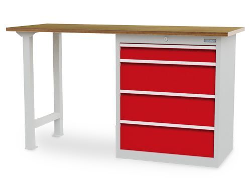 Bedrunka+Hirth Reihenwerkbank offen und Schubladenblock 1500 x 600 x 844 mm Produktbild Bedrunka+Hirth Reihenwerkbank offen und Schubladenblock 1500 x 600 x 844 mm