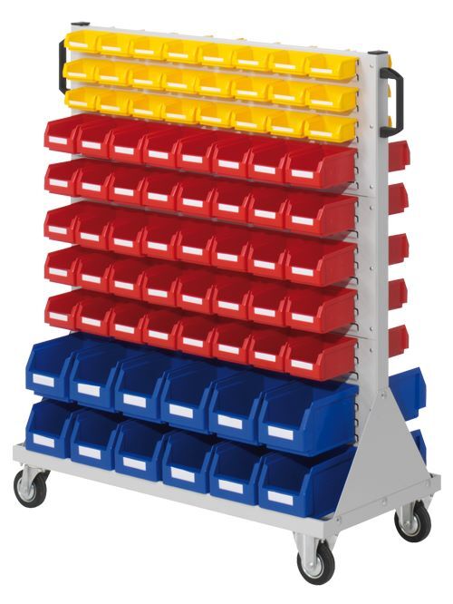 Bedrunka+Hirth Rollwagen Größe 3 mit 152 Sichtlagerkästen 1000 x 500 x 1230 mm Produktbild Bedrunka+Hirth Rollwagen Größe 3 mit 152 Sichtlagerkästen 1000 x 500 x 1230 mm