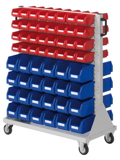 Bedrunka+Hirth Rollwagen Größe 3 mit 112 Sichtlagerkästen 1000 x 500 x 1230 mm Produktbild Bedrunka+Hirth Rollwagen Größe 3 mit 112 Sichtlagerkästen 1000 x 500 x 1230 mm