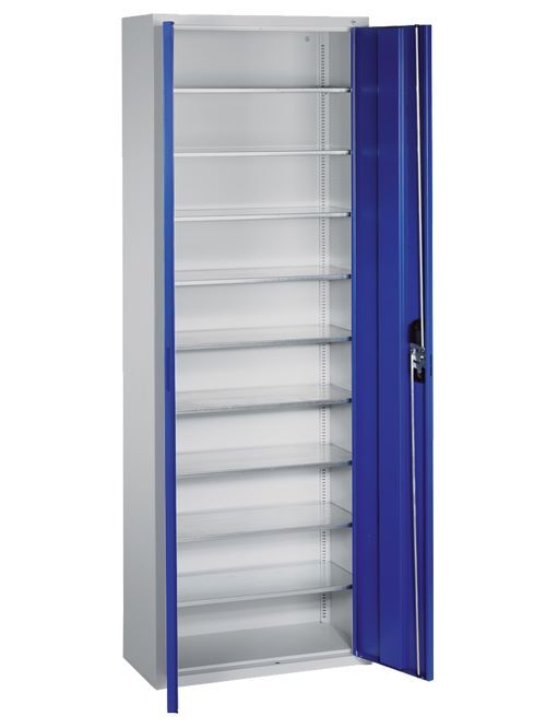 Bedrunka+Hirth Schrank mit Sichtlagerkästen und 9 Fachböden 700 x 300 mm Produktbild Bedrunka+Hirth Schrank mit Sichtlagerkästen und 9 Fachböden 700 x 300 mm