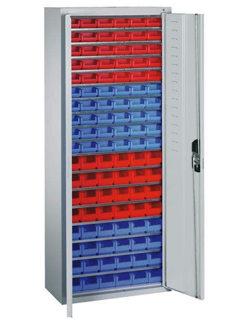 Bedrunka+Hirth Schrank mit Sichtlagerkästen 9 Fachböden 700 x 300 x 1690 mm Produktbild Bedrunka+Hirth Schrank mit Sichtlagerkästen 9 Fachböden 700 x 300 x 1690 mm