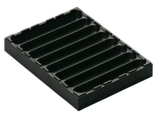 Bedrunka+Hirth Schubladeneinteilung Aqurado 8 muldig Grundbox BxTxH 144 x 192 x 24 mm Produktbild Bedrunka+Hirth Schubladeneinteilung Aqurado 8 muldig Grundbox BxTxH 144 x 192 x 24 mm