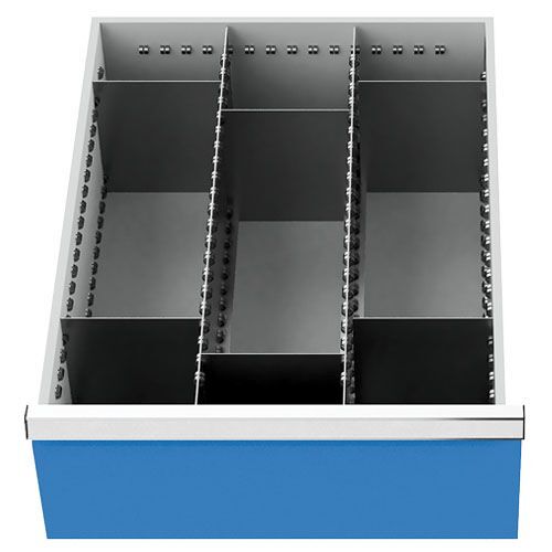 Bedrunka+Hirth Schubladeneinteilung R 18-24 Metalleinteilung für Front 200 mm BxT 450 x 600 mm Produktbild Bedrunka+Hirth Schubladeneinteilung R 18-24 Metalleinteilung für Front 200 mm BxT 450 x 600 mm