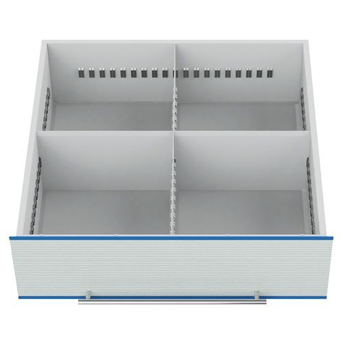 Bedrunka+Hirth Schubladeneinteilung R 24-24 mit Metalleinteilung Front 200 mm für TSM-Schrank Produktbild Bedrunka+Hirth Schubladeneinteilung R 24-24 mit Metalleinteilung Front 200 mm für TSM-Schrank