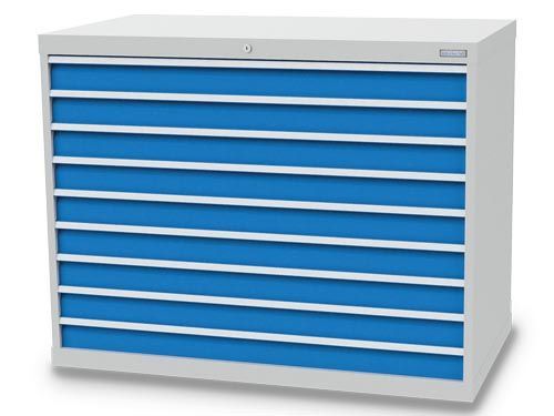 Bedrunka+Hirth Schubladenschrank 9 fach R 48-24 mit Zylinderschloss 1305 x 736 x 1019 mm Produktbild Bedrunka+Hirth Schubladenschrank 9 fach R 48-24 mit Zylinderschloss 1305 x 736 x 1019 mm