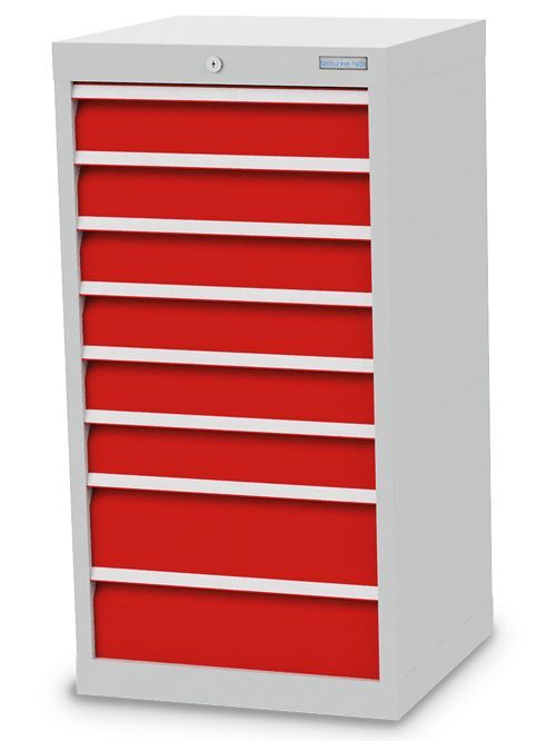 Bedrunka+Hirth Schubladenschrank schmal und hoch 8 Schubladen 530 x 500 x 1019 mm Produktbild Bedrunka+Hirth Schubladenschrank schmal und hoch 8 Schubladen 530 x 500 x 1019 mm