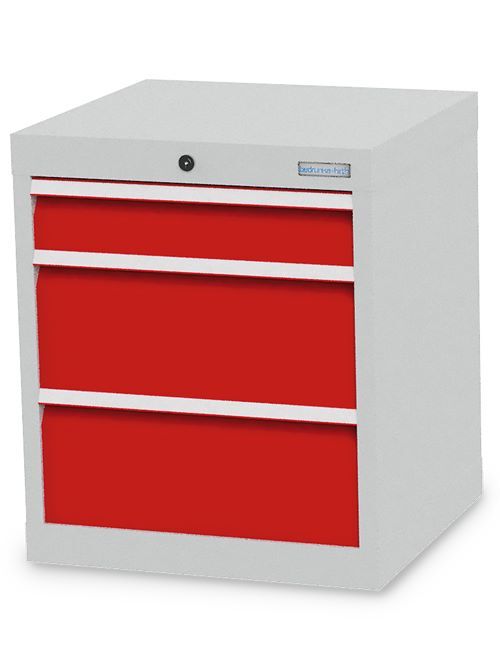 Bedrunka+Hirth Schubladenschrank 3 mal Schubladenführung 530 x 500 x 619 mm Produktbild Bedrunka+Hirth Schubladenschrank 3 mal Schubladenführung 530 x 500 x 619 mm