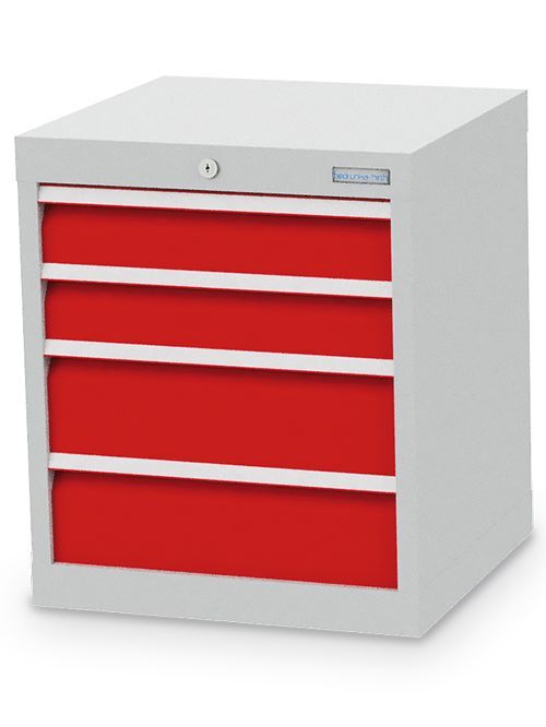 Bedrunka+Hirth Schubladenschrank R 18-16 4 mal Schubladenführung 530 x 500 x 619 mm Produktbild Bedrunka+Hirth Schubladenschrank R 18-16 4 mal Schubladenführung 530 x 500 x 619 mm