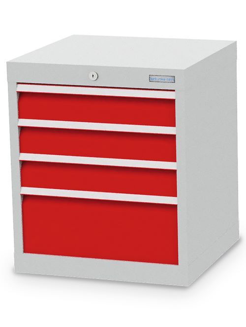 Bedrunka+Hirth Schubladenschrank 4 mal Schubladenführung 530 x 500 x 619 mm Produktbild Bedrunka+Hirth Schubladenschrank 4 mal Schubladenführung 530 x 500 x 619 mm