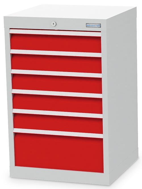Bedrunka+Hirth Schubladenschrank mit Gesamtlast 1200 kg 6 Schubladen Höhe 819 mm Produktbild Bedrunka+Hirth Schubladenschrank mit Gesamtlast 1200 kg 6 Schubladen Höhe 819 mm
