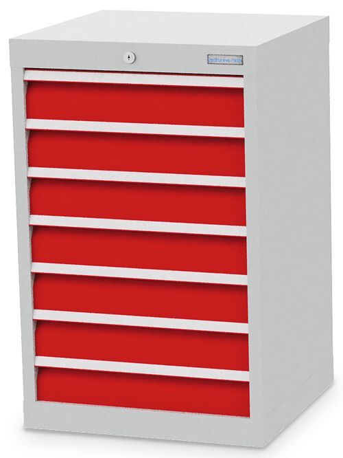 Bedrunka+Hirth Schubladenschrank schmal mit 7 Schubladen 530 x 500 x 819 mm Produktbild Bedrunka+Hirth Schubladenschrank schmal mit 7 Schubladen 530 x 500 x 819 mm
