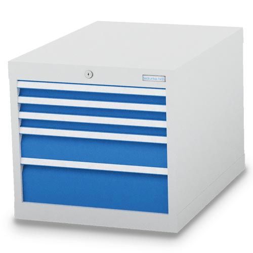 Bedrunka+Hirth Schubladenschrank 5 fach verschiedene Schubladen 555 x 736 x 519 mm Produktbild Bedrunka+Hirth Schubladenschrank 5 fach verschiedene Schubladen 555 x 736 x 519 mm