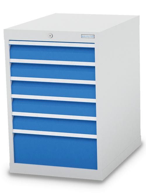 Bedrunka+Hirth Schubladenschrank Gesamtlast 1500 kg 6 Schubladen 555 x 736 x 819 mm Produktbild Bedrunka+Hirth Schubladenschrank Gesamtlast 1500 kg 6 Schubladen 555 x 736 x 819 mm