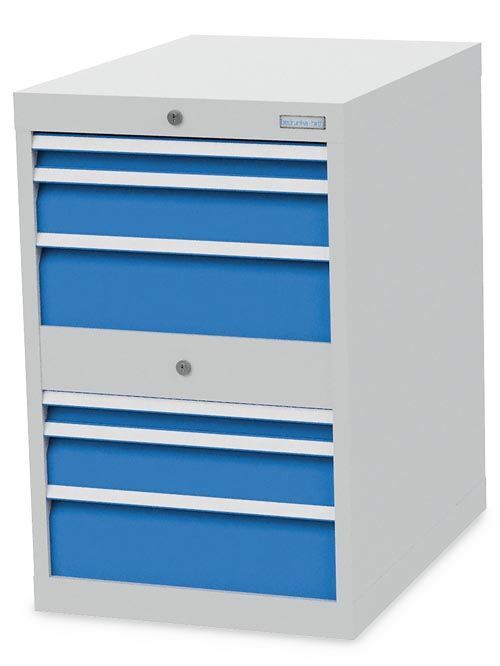 Bedrunka+Hirth Schubladenschrank 6 fach mit Vollauszug 555 x 736 x 819 mm Produktbild Bedrunka+Hirth Schubladenschrank 6 fach mit Vollauszug 555 x 736 x 819 mm