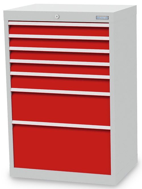 Bedrunka+Hirth Schubladenschrank 7 fach Gesamttragkraft 1200 kg 680 x 500 x 1019 mm Produktbild Bedrunka+Hirth Schubladenschrank 7 fach Gesamttragkraft 1200 kg 680 x 500 x 1019 mm