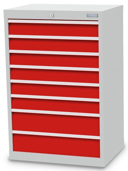 Bedrunka+Hirth Hoher Schubladenschrank 8 fach 680 x 500 x 1019 mm Produktbild Bedrunka+Hirth Hoher Schubladenschrank 8 fach 680 x 500 x 1019 mm