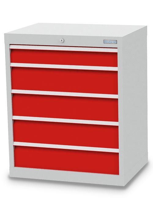 Bedrunka+Hirth Schubladenschrank 5 Schubladen Stahlblech 680 x 500 x 819 mm Produktbild Bedrunka+Hirth Schubladenschrank 5 Schubladen Stahlblech 680 x 500 x 819 mm