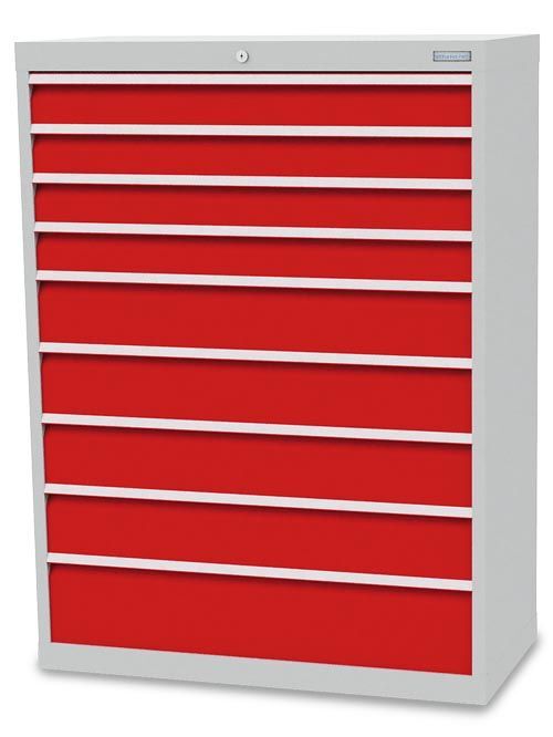 Bedrunka+Hirth Schubladenschrank Tiefe 500 mm 9 Schubladen 980 x 500 x 1319 mm Produktbild Bedrunka+Hirth Schubladenschrank Tiefe 500 mm 9 Schubladen 980 x 500 x 1319 mm