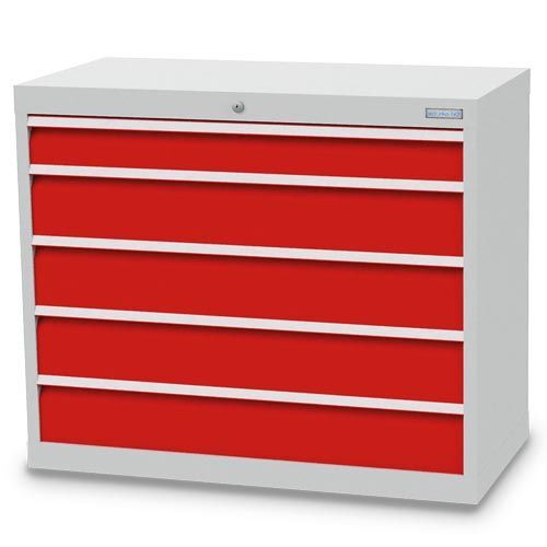 Bedrunka+Hirth Schubladenschrank 5 fach pulverbeschichtet Maße 980 x 500 x 819 mm Produktbild Bedrunka+Hirth Schubladenschrank 5 fach pulverbeschichtet Maße 980 x 500 x 819 mm