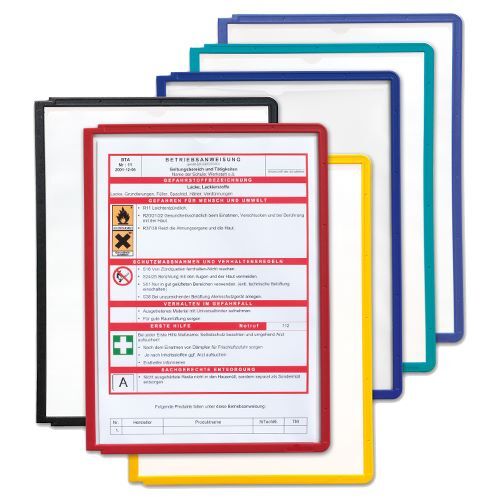 Produktbild Bedrunka+Hirth Sichttafel A4 Stahlblech farbig 5 Stück