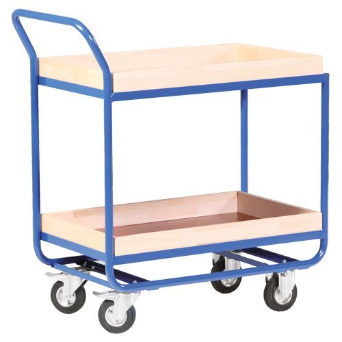 Bedrunka+Hirth Stahlrohrtischwagen 2 Ladeflächen Gesamtktaft 300 kg 500 x 961 x 1000 mm Produktbild Bedrunka+Hirth Stahlrohrtischwagen 2 Ladeflächen Gesamtktaft 300 kg 500 x 961 x 1000 mm
