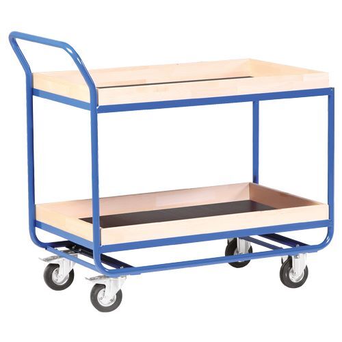 Bedrunka+Hirth Stahlrohrtischwagen 2 Ladefläche mit Rollen 600 x 1161 x 1000 mm Produktbild Bedrunka+Hirth Stahlrohrtischwagen 2 Ladefläche mit Rollen 600 x 1161 x 1000 mm