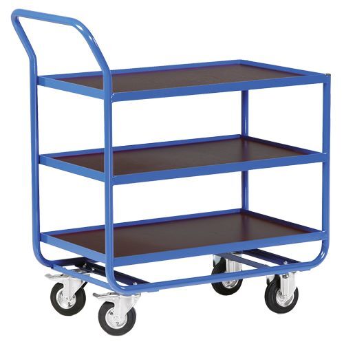 Bedrunka+Hirth Stahlrohrtischwagen mit 3 Ladeflächen 500 x 961 x 1000 mm Produktbild Bedrunka+Hirth Stahlrohrtischwagen mit 3 Ladeflächen 500 x 961 x 1000 mm