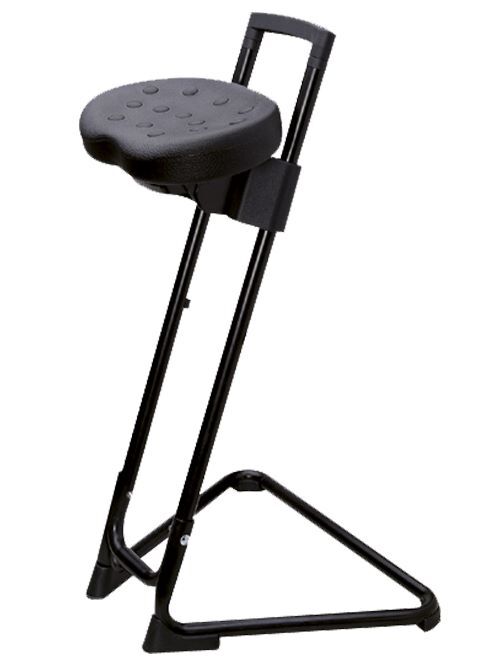 Bedrunka+Hirth Standsitz PU höhenverstellbar schwarz Produktbild Bedrunka+Hirth Standsitz PU höhenverstellbar schwarz