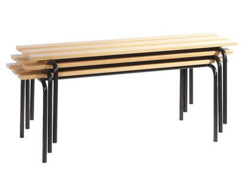 Bedrunka+Hirth Stapelbare Sitzbank 6 Füße 2000 x 460 x 460 mm Produktbild Bedrunka+Hirth Stapelbare Sitzbank 6 Füße 2000 x 460 x 460 mm