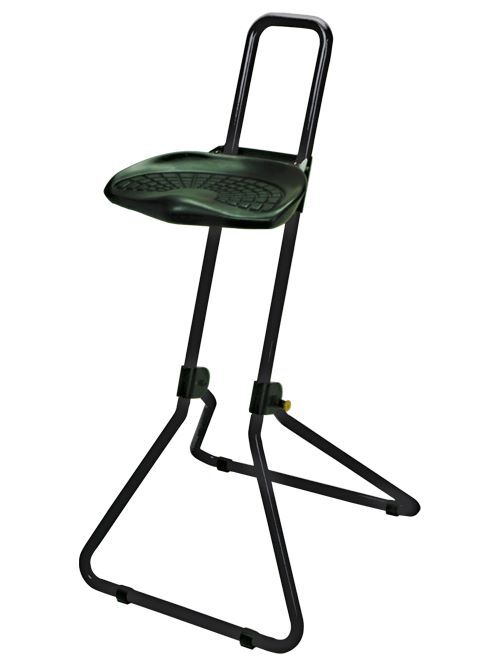 Bedrunka+Hirth Stehhilfe klappbar mit Sitzhöhe 650 bis 850 mm schwarz Produktbild Bedrunka+Hirth Stehhilfe klappbar mit Sitzhöhe 650 bis 850 mm schwarz