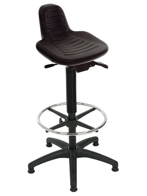 Bedrunka+Hirth Stehhilfe Kunststoff-Fußkreuz mit Fußring Höhe 580-840 mm mit Bodengleiter Produktbild Bedrunka+Hirth Stehhilfe Kunststoff-Fußkreuz mit Fußring Höhe 580-840 mm mit Bodengleiter