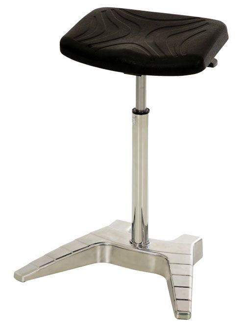 Bedrunka+Hirth Stehhilfe mit breitem PU Komfortsitz ohne klappbarer Fußstütze 420 x 700 mm Produktbild Bedrunka+Hirth Stehhilfe mit breitem PU Komfortsitz ohne klappbarer Fußstütze 420 x 700 mm