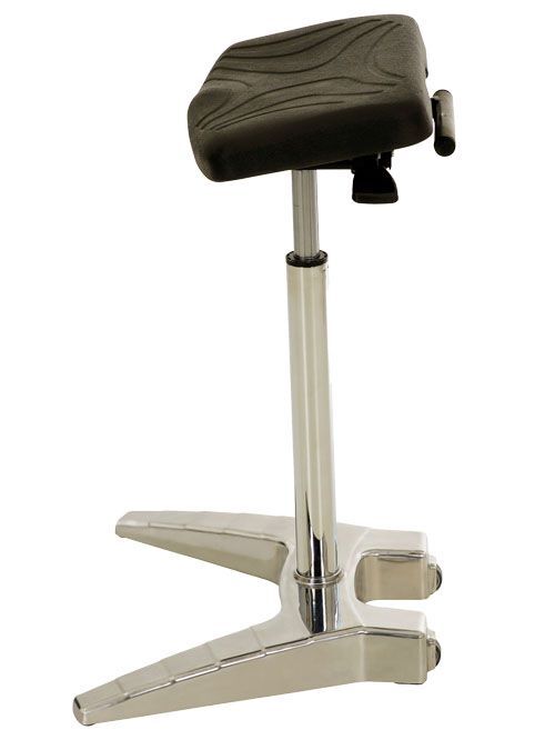 Bedrunka+Hirth Stehhilfe mit breitem PU Komfortsitz ohne klappbarer Fußstütze 420 x 700 mm Produktbild Bedrunka+Hirth Stehhilfe mit breitem PU Komfortsitz ohne klappbarer Fußstütze 420 x 700 mm bild 2