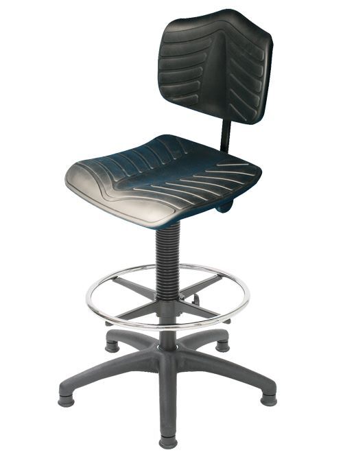 Bedrunka+Hirth Supersofter Arbeitsstuhl mit Bodengleitern sowie Fußring 530 bis 790 mm Produktbild Bedrunka+Hirth Supersofter Arbeitsstuhl mit Bodengleitern sowie Fußring 530 bis 790 mm