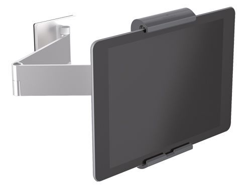 Produktbild Bedrunka+Hirth Tablet Wandhalterung mit Schwenkarm für Lochplatte 95 x 170 x 225 mm