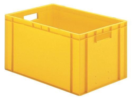 Bedrunka+Hirth Transport Stapelkästen gelb BxTxH 600 x 400 x 270 mm Produktbild Bedrunka+Hirth Transport Stapelkästen gelb BxTxH 600 x 400 x 270 mm