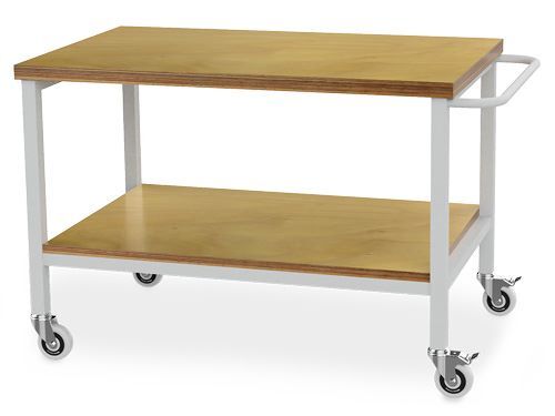 Bedrunka+Hirth Transportwagen mit Arbeitsplatte aus Buche Multiplex H 859 mm Produktbild Bedrunka+Hirth Transportwagen mit Arbeitsplatte aus Buche Multiplex H 859 mm
