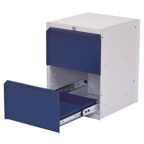 Produktbild Bedrunka+Hirth Unterhängeblock workline 2 Schubladen 365 x 400 x 500 mm