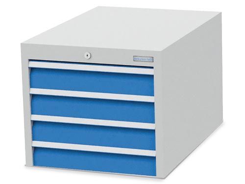 Bedrunka+Hirth Unterhängeschrank aus Stahlblech 4 Schubladen 555 x 736 x 462 mm Produktbild Bedrunka+Hirth Unterhängeschrank aus Stahlblech 4 Schubladen 555 x 736 x 462 mm