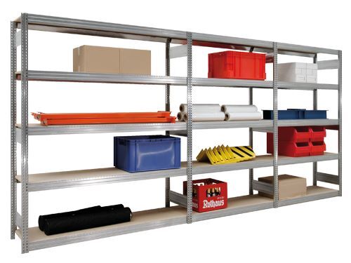 Produktbild Bedrunka+Hirth Vielzweckregal Grundregal 5 Ebenen 1285 x 400 x 2000 mm