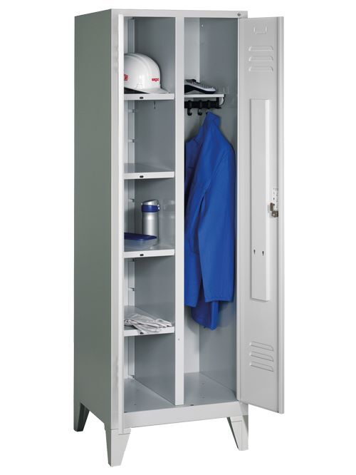 Bedrunka+Hirth Wäsche Garderobenschrank mit Füßen 610 x 500 x 1850 mm Produktbild Bedrunka+Hirth Wäsche Garderobenschrank mit Füßen 610 x 500 x 1850 mm