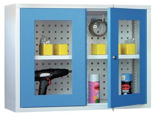 Bedrunka+Hirth Wandhängeschrank mit 2 Vollblechtüren und einem Fachboden 800x300x600mm Produktbild Bedrunka+Hirth Wandhängeschrank mit 2 Vollblechtüren und einem Fachboden 800x300x600mm
