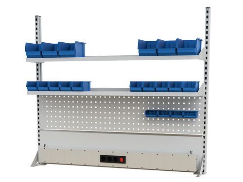 Bedrunka+Hirth Werkbankaufbau ohne Beleuchtung und Obergestell 1500 x 1250 mm