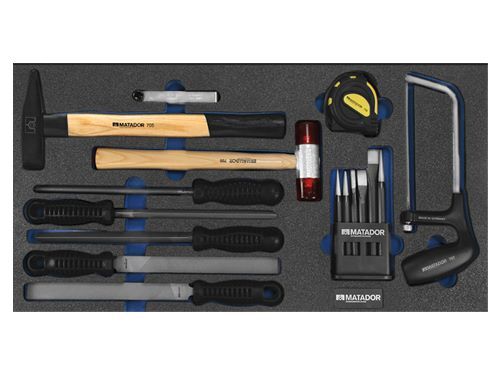 Produktbild Bedrunka+Hirth Werkzeugeinsatz Sägen Feilen Hammer 16 teilig