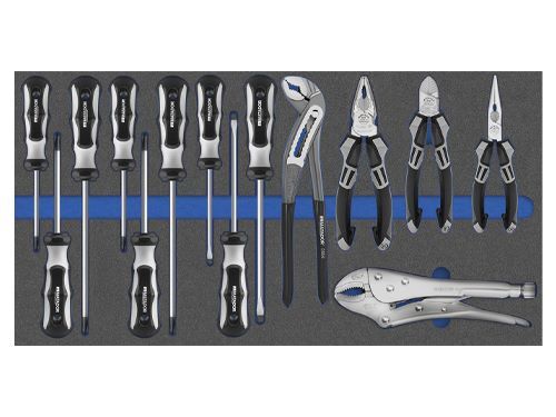 Bedrunka+Hirth Werkzeugeinsatz Zangen und Schraubendreher Satz 14 teilig BxTxH 565 x 300 x 25 m Produktbild Bedrunka+Hirth Werkzeugeinsatz Zangen und Schraubendreher Satz 14 teilig BxTxH 565 x 300 x 25 m