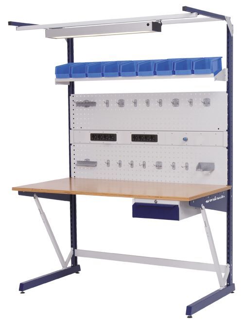 Bedrunka+Hirth workraster mit Mutliwand Aufbau und Lochwand 1500 x 800 x 2070 mm Produktbild Bedrunka+Hirth workraster mit Mutliwand Aufbau und Lochwand 1500 x 800 x 2070 mm