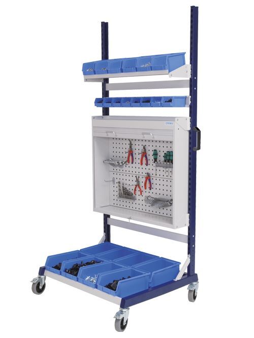 Bedrunka+Hirth Workrastermobil Einseitig mit Multirolladenschrank 1000 x 800 x 2198 mm Produktbild Bedrunka+Hirth Workrastermobil Einseitig mit Multirolladenschrank 1000 x 800 x 2198 mm